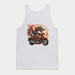 Firedragon on Motorcycle Tank Top